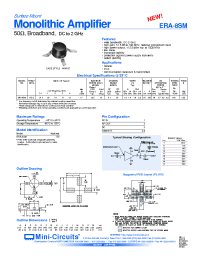 Datasheet ERA-8SM manufacturer Mini-Circuits
